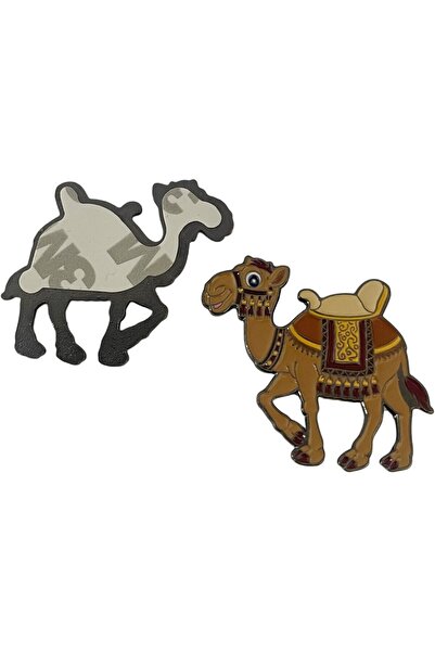 golden pineapple Camel Shaped Mobile Sticker