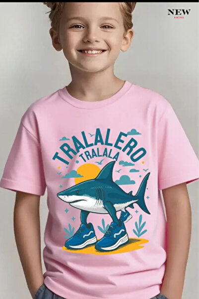 New Shine Imprimeu cu pește, unisex, pentru copii tricou