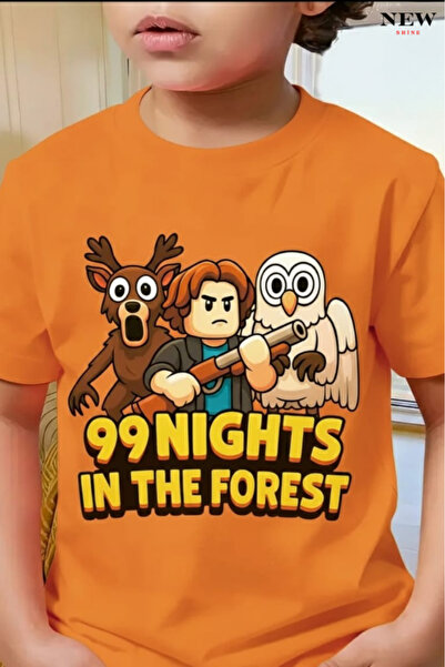 New Shine 99 НОЩИ ПЕЧАТАНА УНИСЕКС ДЕТСКА ТЕНИСКА