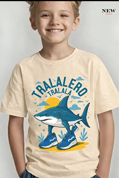 New Shine Παιδικό μπλουζάκι unisex με στάμπα ψαριών