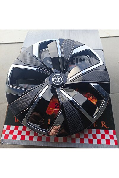Universal Toyota Yaris Uyumlu 14 inç Krom Çıtalı Jant Kapağı 4'lü Takım Amble...