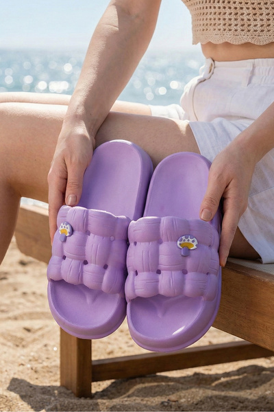 StWenn Women's Luxury Lightweight and High-Soled Non-Slip Sticker Patterned D...