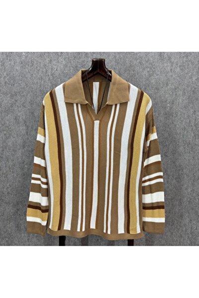FıttingRoom Oversized Long Striped Knitwear