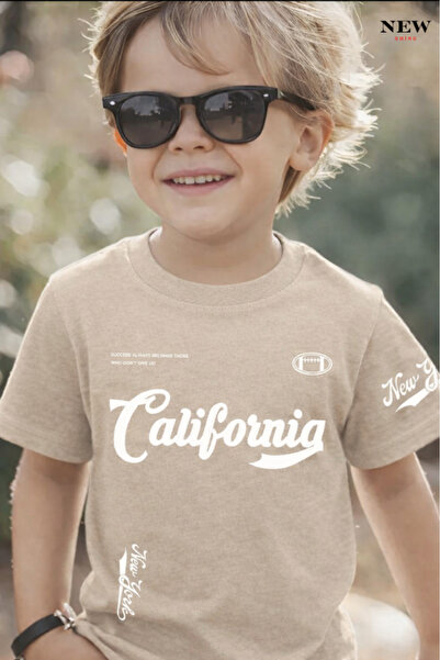 New Shine Калифорния Печатна унисекс детска тениска