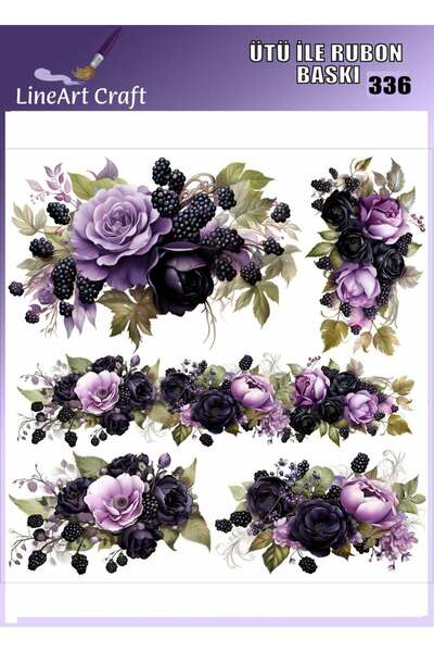 LİNEART Transfer de imprimare prin frecare (rub-on) care se lipește prin călc...