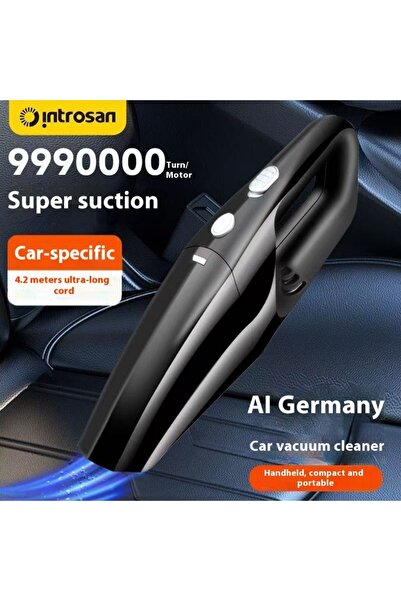 satrendy 12V Portable Car Vacuum Cleaner 9kPa Strong Suction Handheld Duster