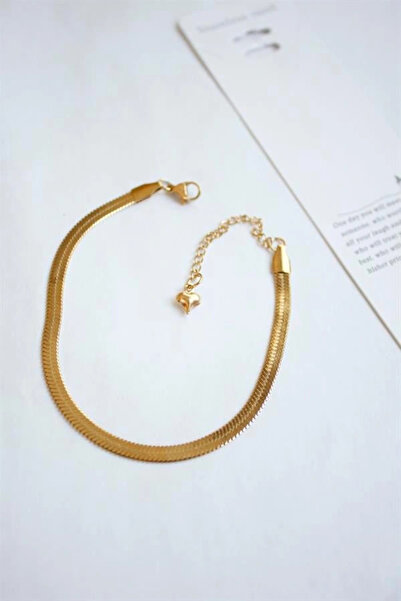 Generic Brand Herşey Trend Steel Italian Chain Bracelet - Gold