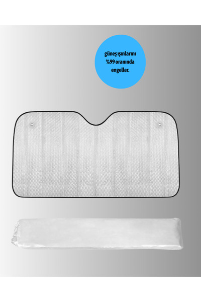 Lisinya Parasolar auto cu protecție UV și suprafață reflectorizantă metalizat...