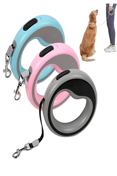 mywarehouse 2.5 Metre Otomatik Kedi Köpek Gezdirme Tasması