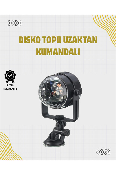 Eldenör Remote-Controlled, Voice-Activated LED Disco Light - For Parties and ...
