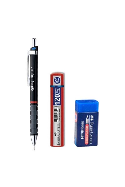 Rotring Tikky 0.7 Mm Kahverengi Kalem Fb Silgi Ve Min Uç - Kahverengi