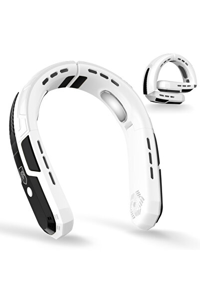 OEM Portable neck fan, 6000mAh rechargeable battery, foldable with 3 speeds