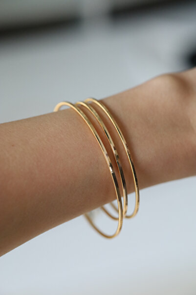 Yenigün Kuyumculuk Hediyelik Yatırımlık Üçlü Ajda Altın Bilezik