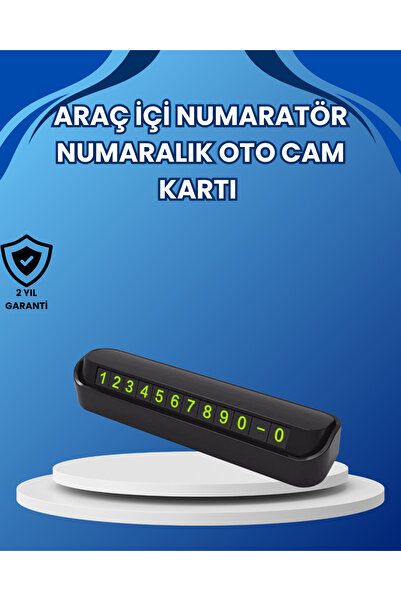 Lisinya Phosphorescent In-Car Parking Number – Stylish Solution with Night Vi...