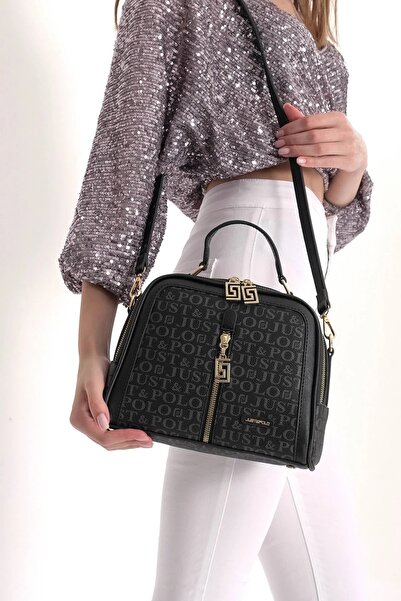 Just Polo Women's 4-Compartment Adjustable Shoulder Crossbody Bag