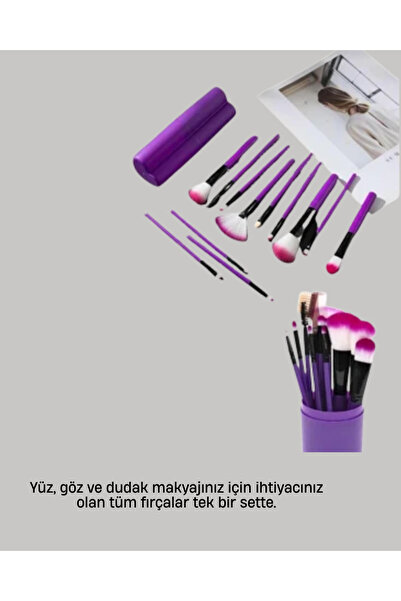 Lisinya 12-dijelni set profesionalnih četkica za šminkanje sa ultra mekim sin...