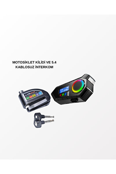 Lisinya BLUETOOTH 5.4 KABLOSUZ İNTERKOM+ MOTOR DİSK KİLİDİ -