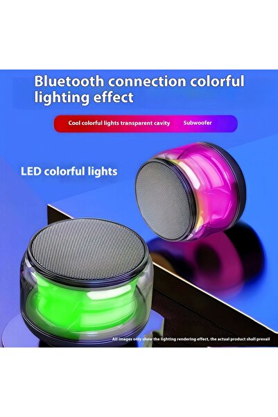 satrendy مكبر صوت لاسلكي بلوتوث صغير الحجم، مصنوع من المعدن، بصوت جهير قوي، م...