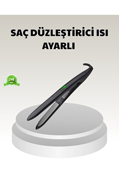 Lisinya Hair Straightener with Digital Display and Temperature Adjustment – T...