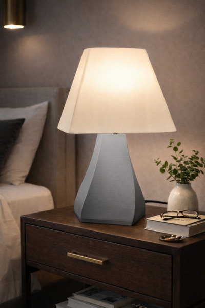 Vescarri Modern Bedside Lamp – Decorative Nightstand Table Lamp