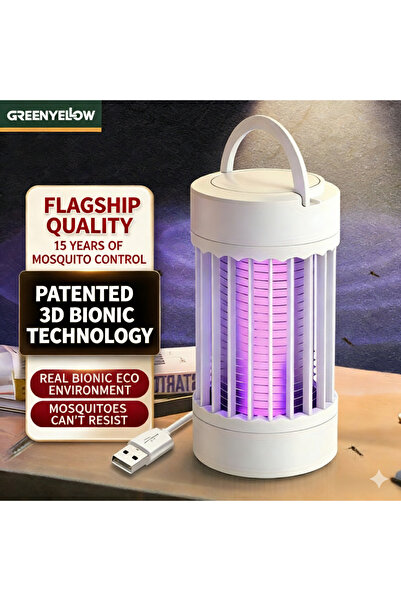satrendy USB Mosquito Killer Lamp Electric Fly Trap UV Bug Zapper Light