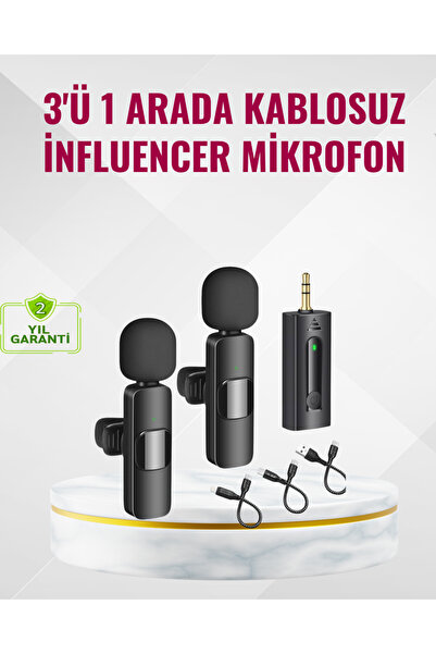 Lisinya Küçük Boyutlu Mikrofon - 8 Saat Kullanım -