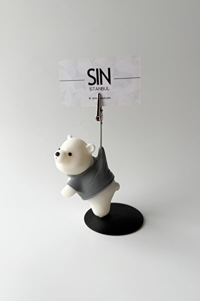 sin istanbul Flying Teddy Bear Business Card Holder, Note Holder, Photo Holder