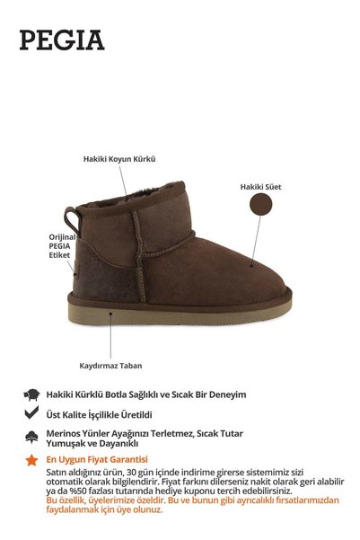Pegia Hakiki Süet Çocuk Botu 186090