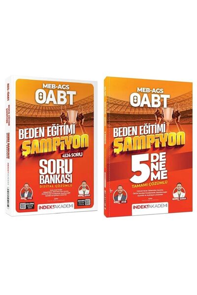 İndeks Akademi 2026 ÖABT MEB-AGS Beden Eğitimi Şampiyon Soru Bankası + 5 Dene...