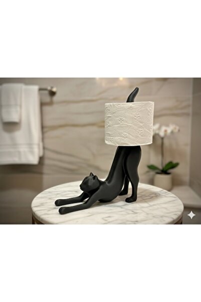 OEM Suport decorativ pentru hârtie igienică, model de pisică