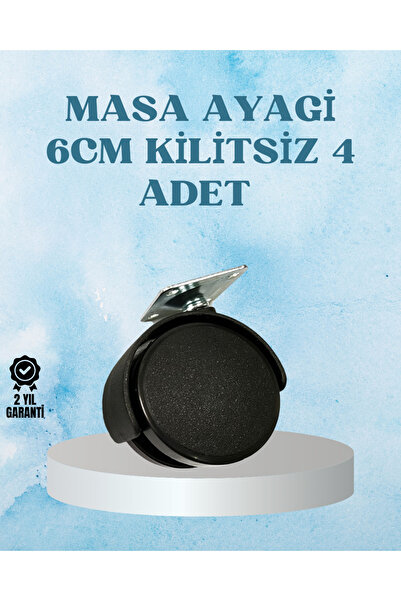 Generic Brand Otključani točkići za nameštaj 6 cm 4 komada izdržljivog dizajna
