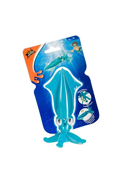 OEM Blue Squid Toy that Sinks in Water Ø8.5x16cm