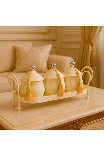 Generic Luxury Hospitality Set with Three Boxes and Elegant Metal Tray