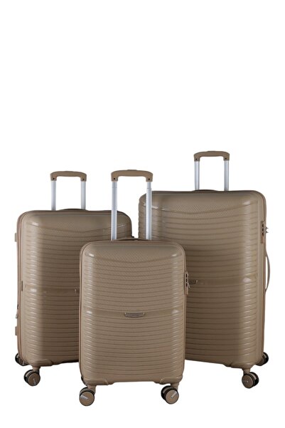 MÇS V379 AURA Y.ÜRETİM PP VALİZ SİYAH SET