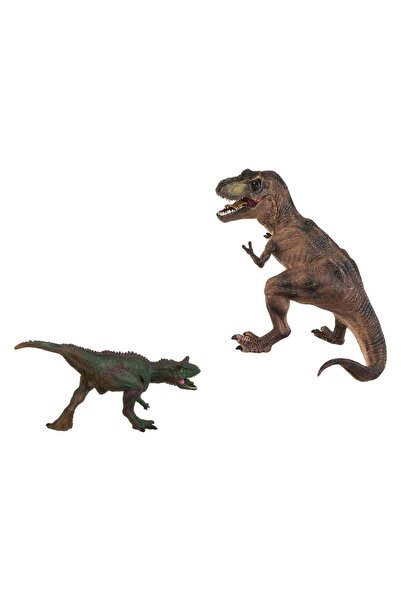 OEM Figurine din Plastic de Dinozaur T-REX & Gigantozaur 17x16cm - 2buc