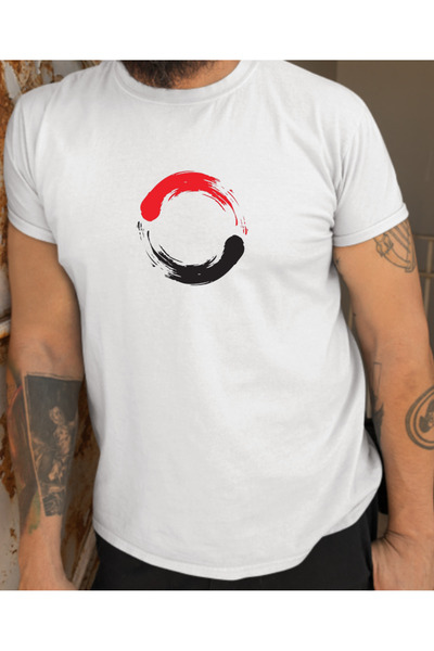 shi dumanlar giyim قصة فضفاضة تي شيرت ريترو فينتاج مطبوع للجنسين من Bol Kalip...