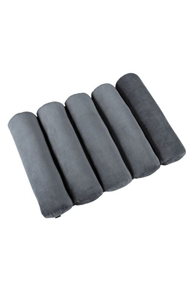 OEM Velvety Grey Foam Back Support Pillow - Medium 3 in 1 57x38cm