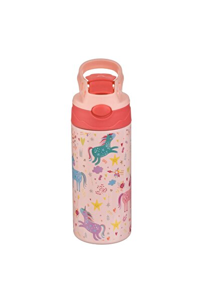 OEM Pop Up Stainless Steel Insulated Water Bottle with Unicorn Pattern for Ki...