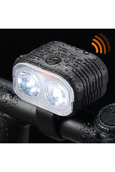 OEM Bicycle Safety Flashlight with USB & 5-Sound Electronic Horn 5x4x3.5cm