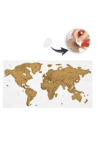 OEM Creative Set Scratch Map & Tools 42x22cm