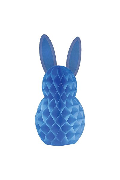 OEM Iepure Decorativ din Hartie Bleu de Paste 24x46cm