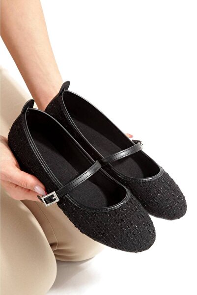 SH SİLVER MODA Noul sezon, pantofi casual tip balerina, cu cataramă, cu model...