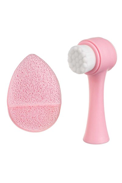 OEM Facial Cleansing Set with Massager & Sponge - 3 pieces