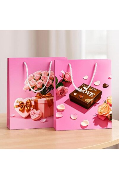 Generic Romantic Gift Bags with Floral Print