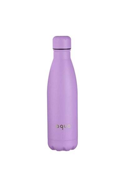 OEM Lilac Mat Aqua Print Insulated Bottle 500ml