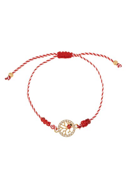 OEM Bratara Martisor cu Pomul Vietii Buburuza & Strass