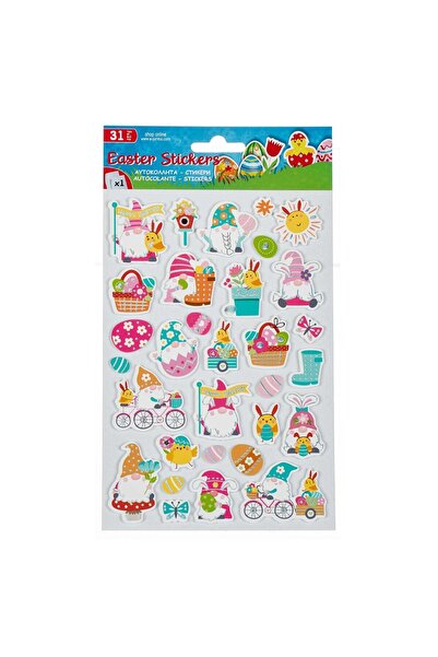 OEM 3D Gnome Easter Eggs Chicks Stickers - 31pcs