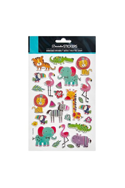 OEM Autocolante 3D Animale Salbatice cu Detalii Argintii - 27buc