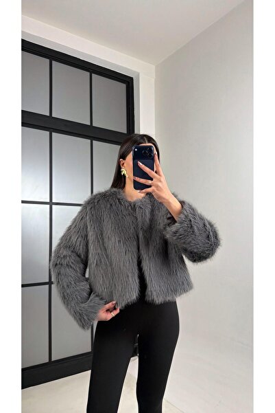 Gaus Füme Astarlı Muadil Crop Kürk GAUS-01103