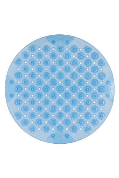 OEM Crystal Bleu Anti-Slip Bath Mat with Massage Bristles Ø55cm